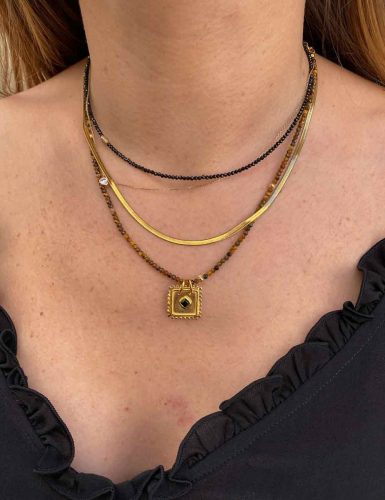 Collier COSTANZA perles