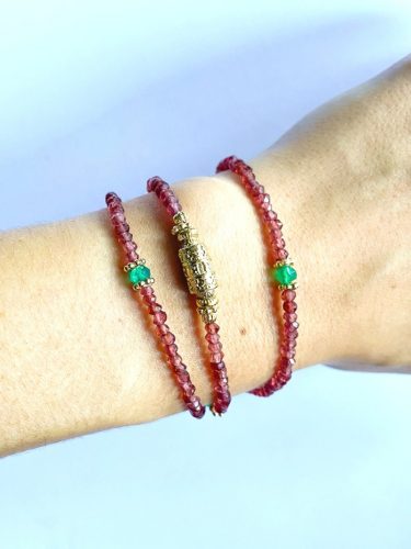 Bracelet AMAIA Grenat